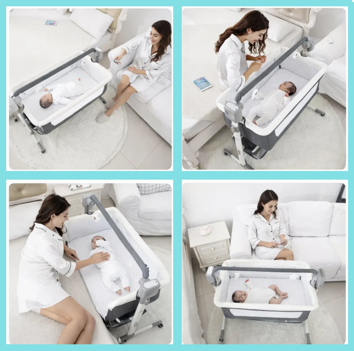 Berceau bébé électrique avec matelas inclus