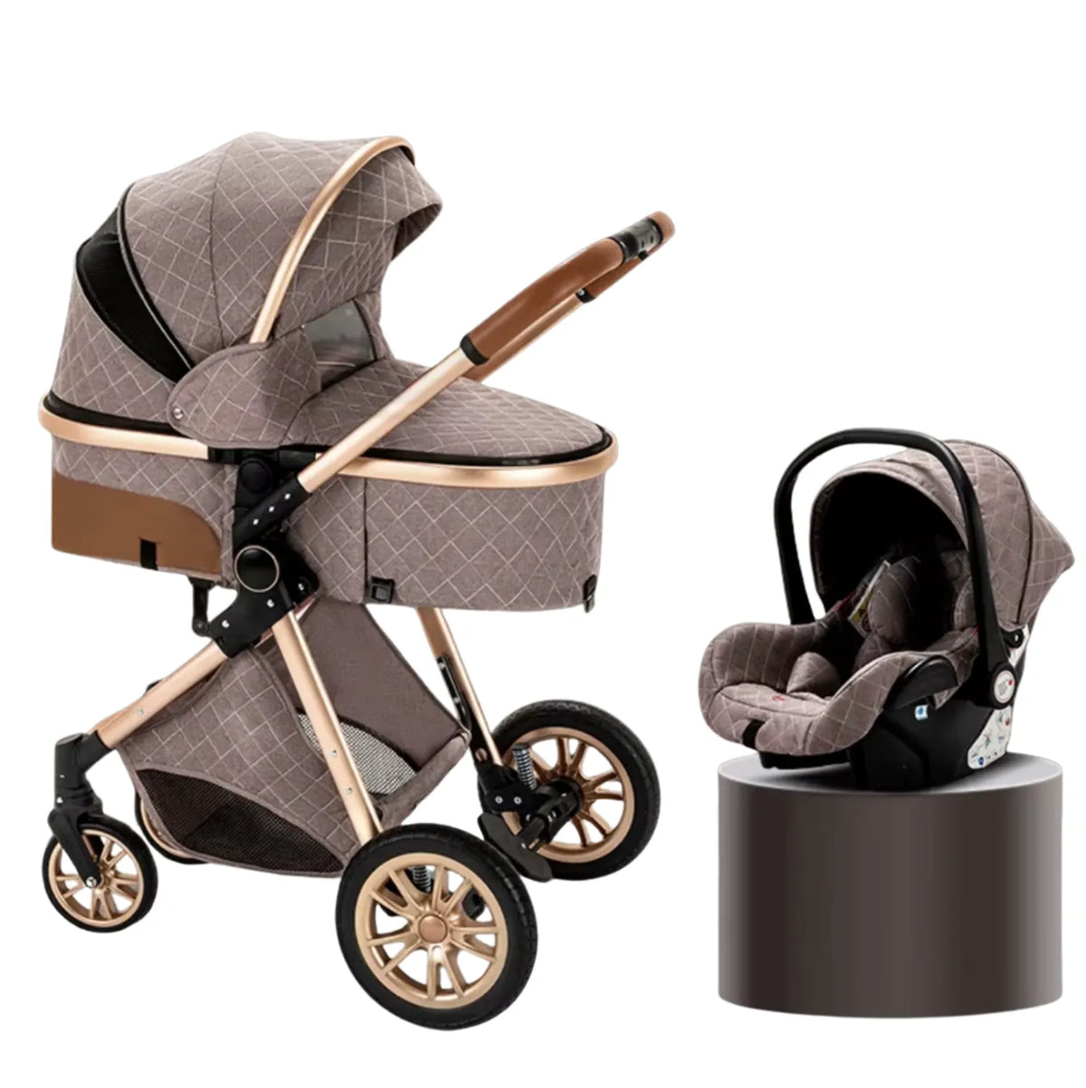 Poussette trio 3 en 1 bébé siège auto cosy groupe 0