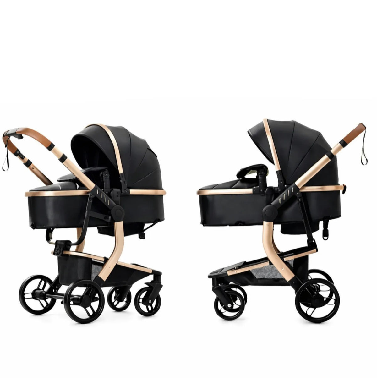Poussette bébé 3 en 1 harnais 5 points sécurité