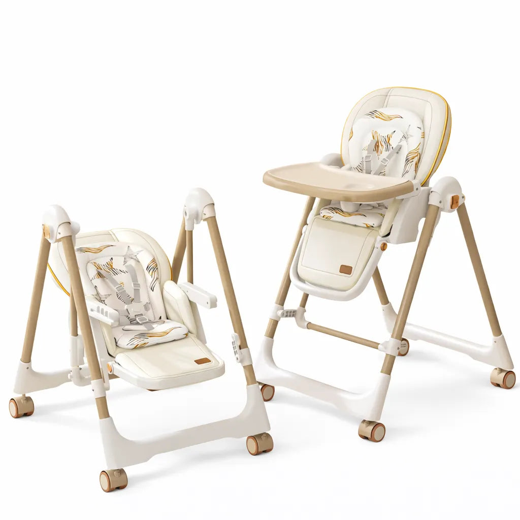 Chaise haute bébé 2 en 1 fonction balancelle