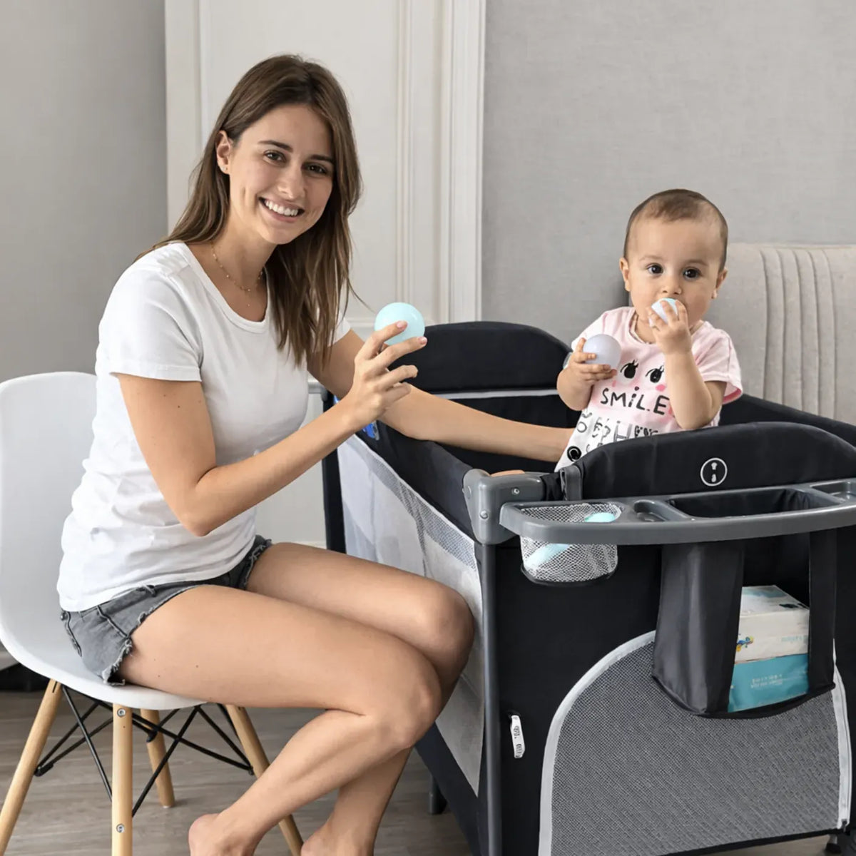 Lit bébé multifonction position cododo allaitement