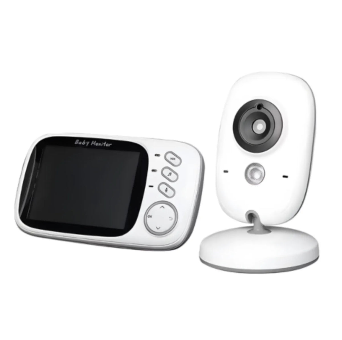 Babyphone vidéo écran HD vision nocturne audio bidirectionnel longue portée