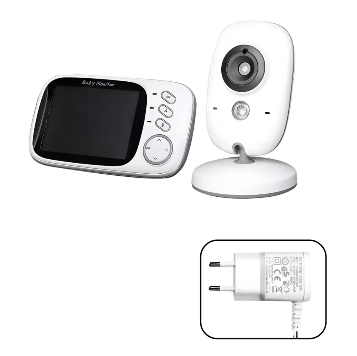 Babyphone vidéo écran HD vision nocturne bébé