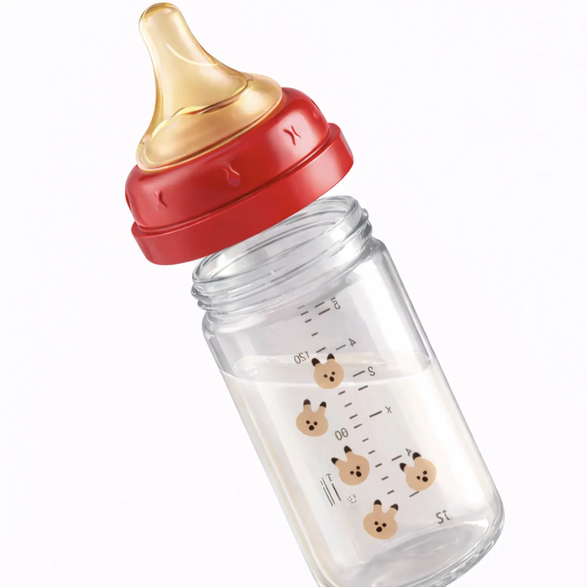 Biberon verre bébé ergonomique prise en main