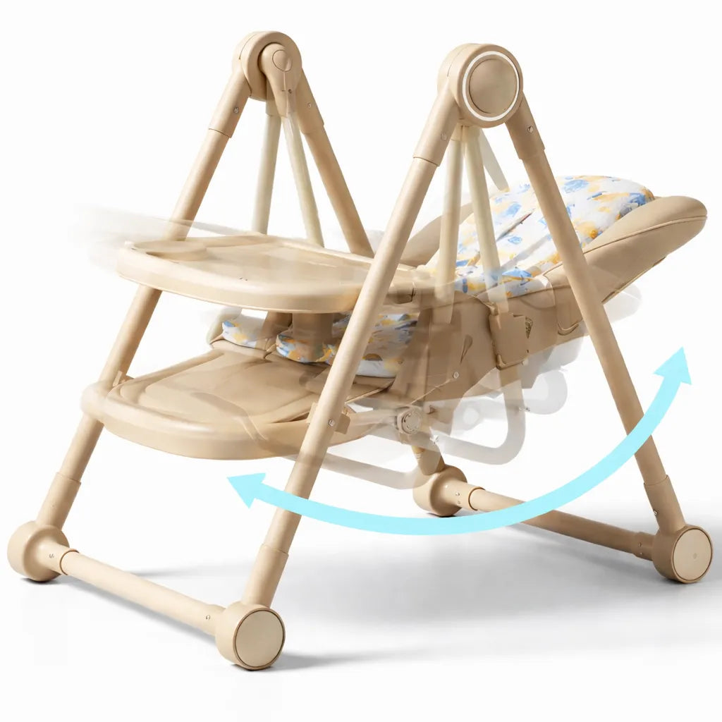 Chaise haute balancelle bébé électrique