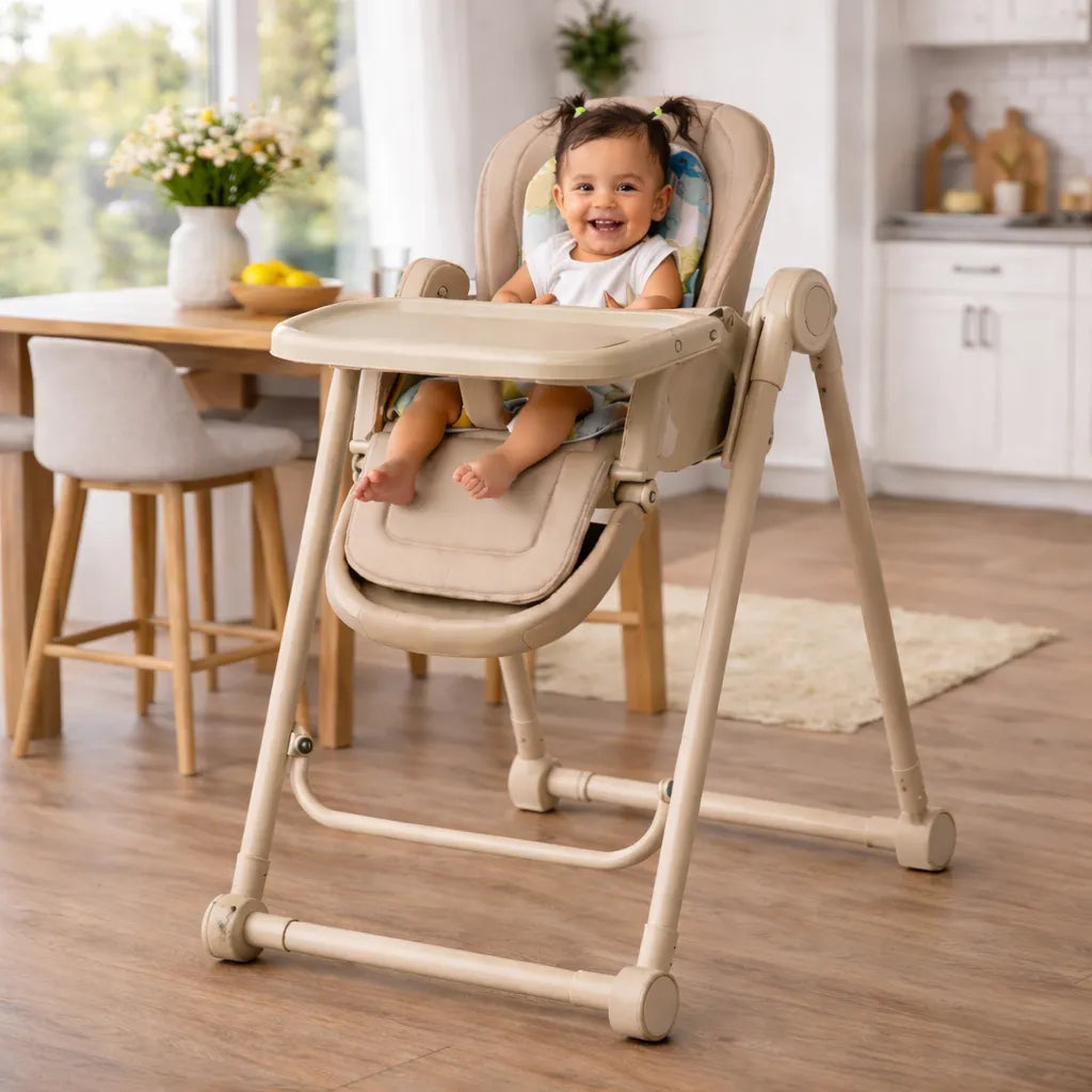 Chaise haute balancelle bébé tablette amovible