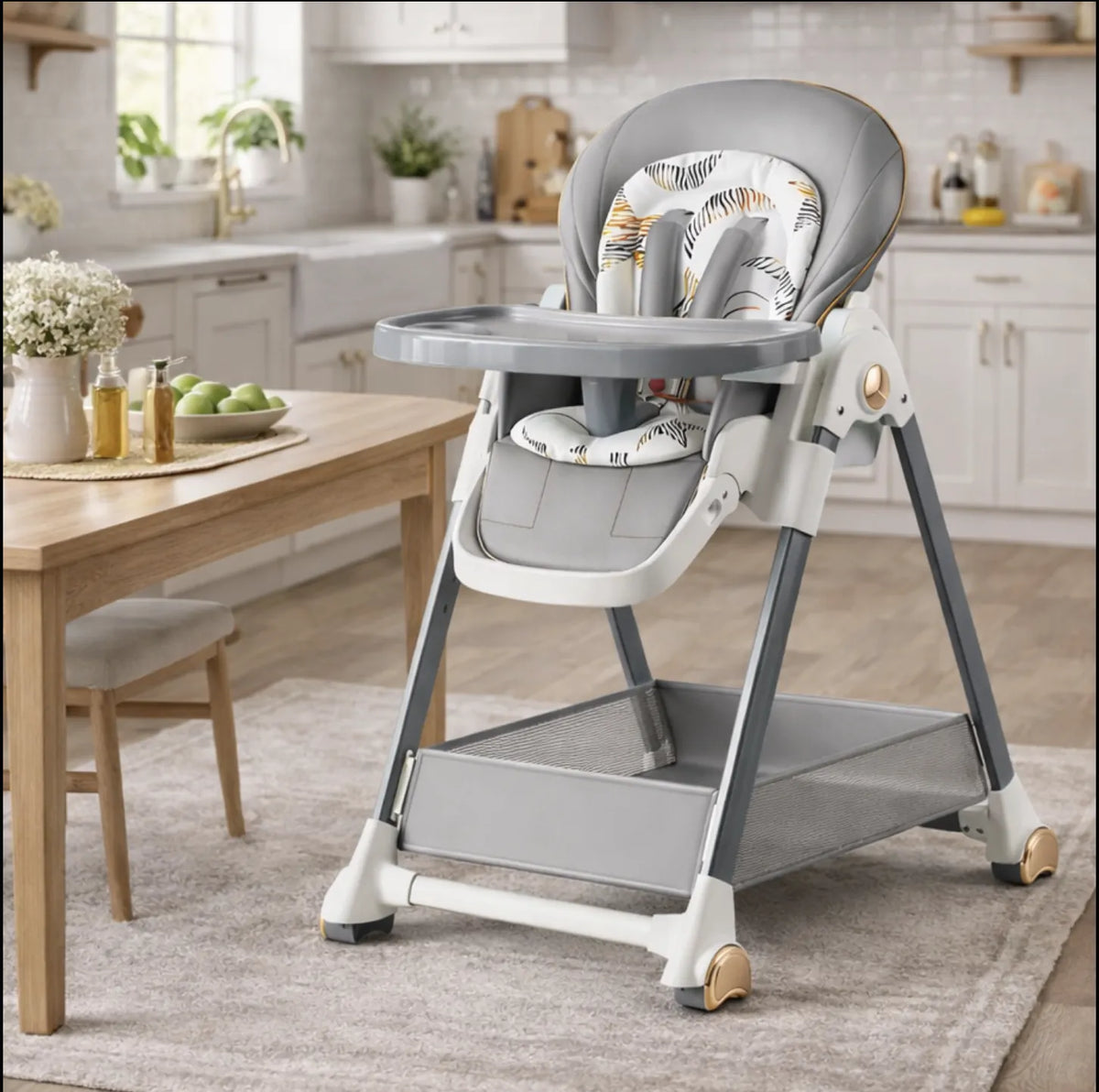 Chaise haute évolutive bébé assise rembourrée confort