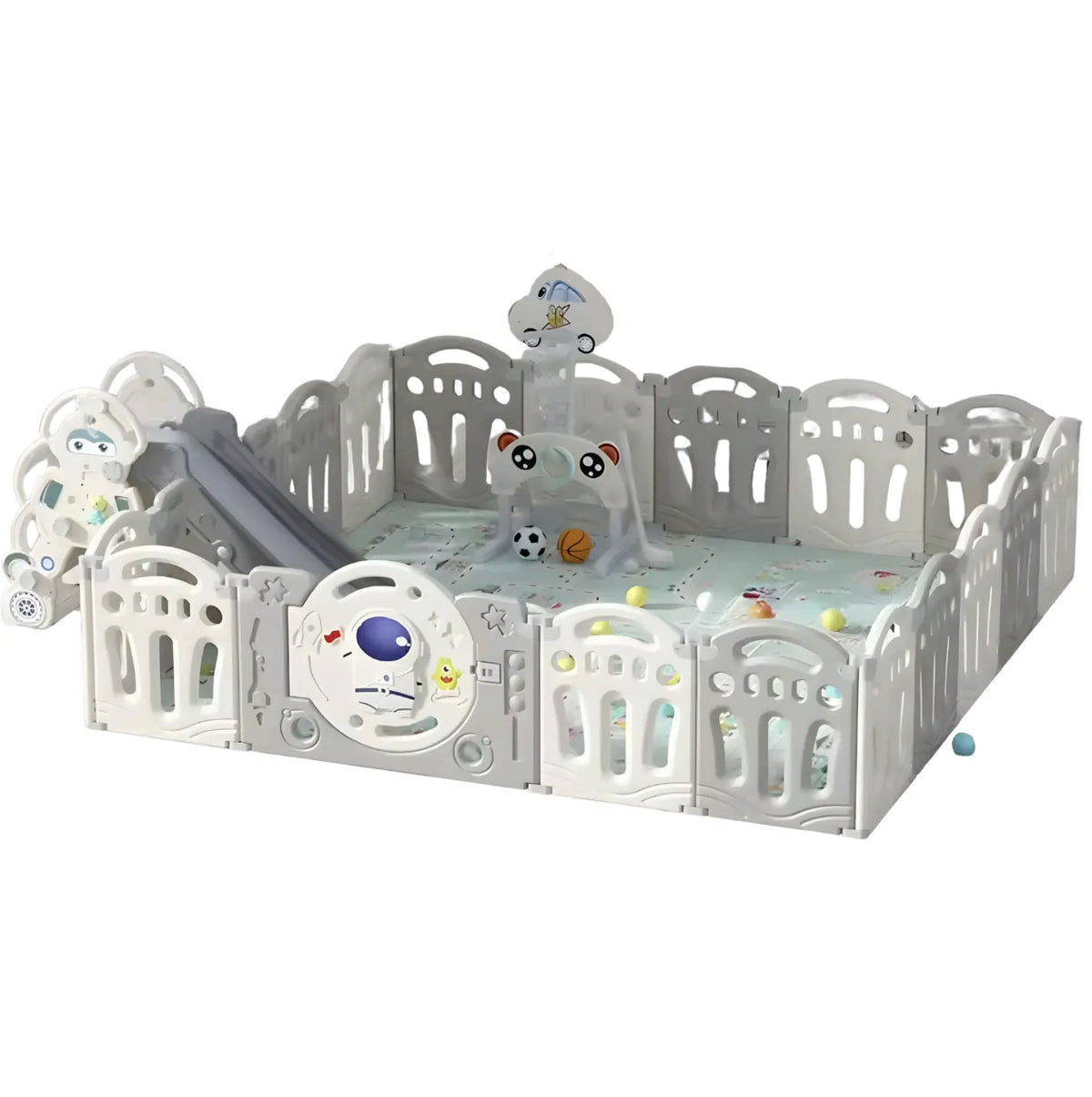 Parc bébé modulable pliable structure de jeu avec panneaux amovibles
