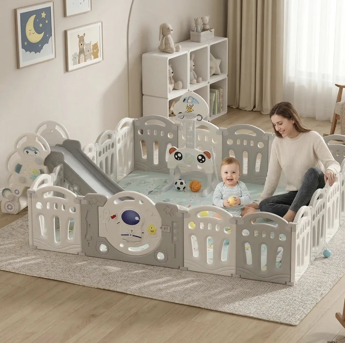 Parc bébé aire de jeu sécurisée structure plastique