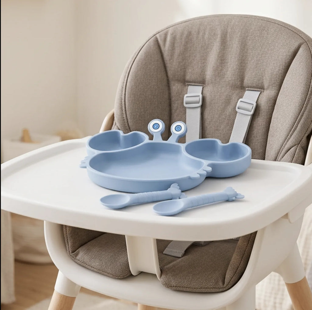 Set vaisselle bébé compartiments séparés alimentation