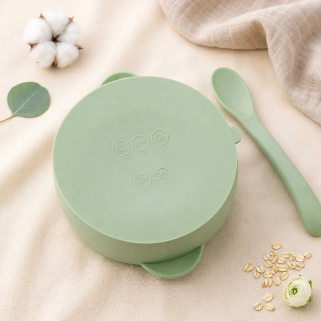 Bol silicone bébé utilisation repas diversification